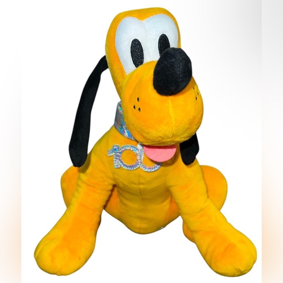 Disney Parks Pluto Disney 100 Celebration Soft Toy Plush - Picture 1 of 11